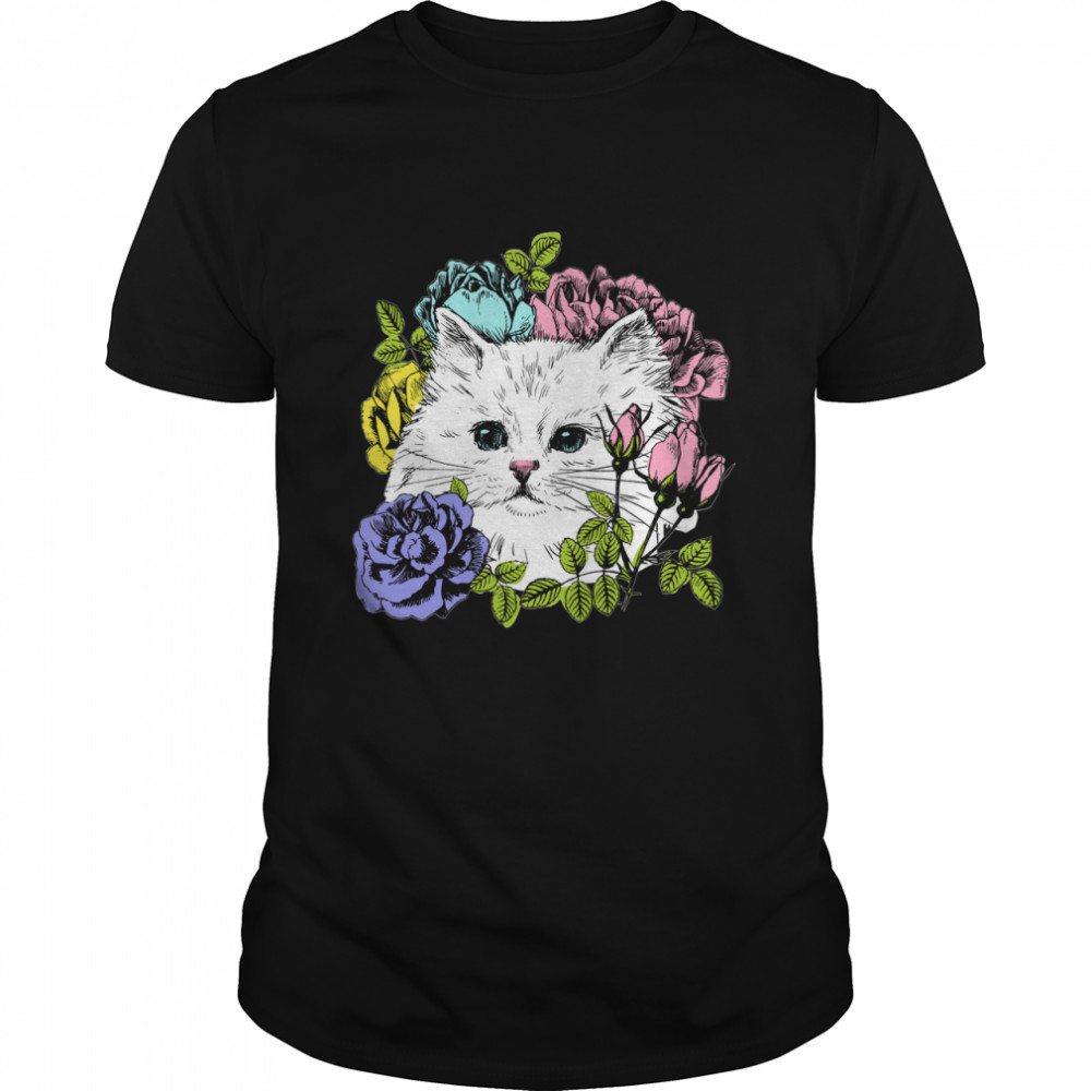 Kitten and rose I will end you  Classic Men's T-shirt