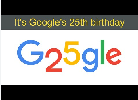 Google's 25th birthday Google Doodle Easter eggs