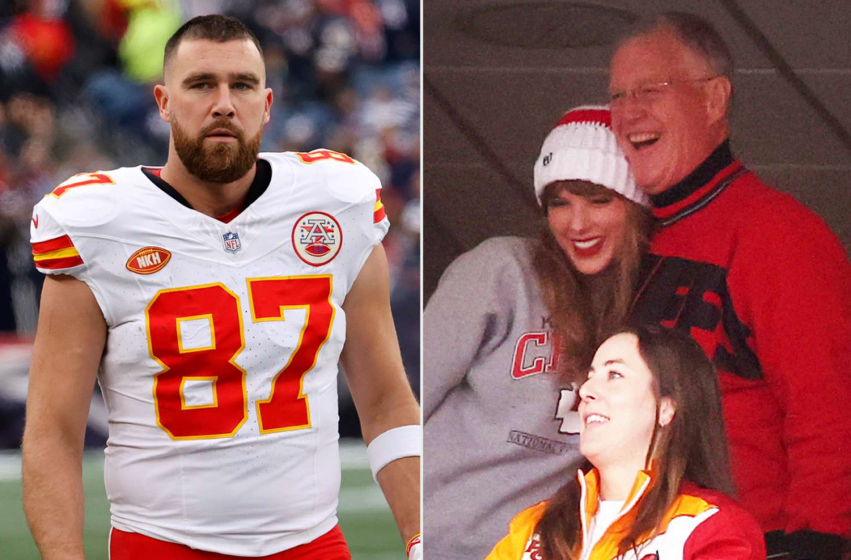 Taylor Swift Supports Travis Kelce With Her Parents at His Chiefs Game on Christmas Day